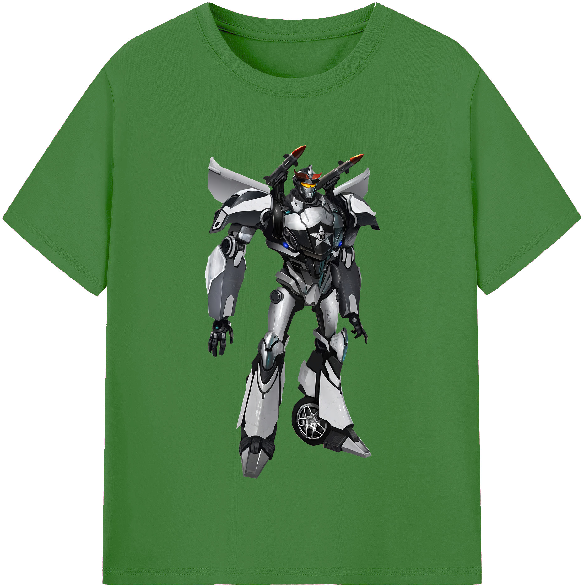 （画像用） Transformers トランスフォーマー レディースカジュアルプリントTシャツ（綿100％）